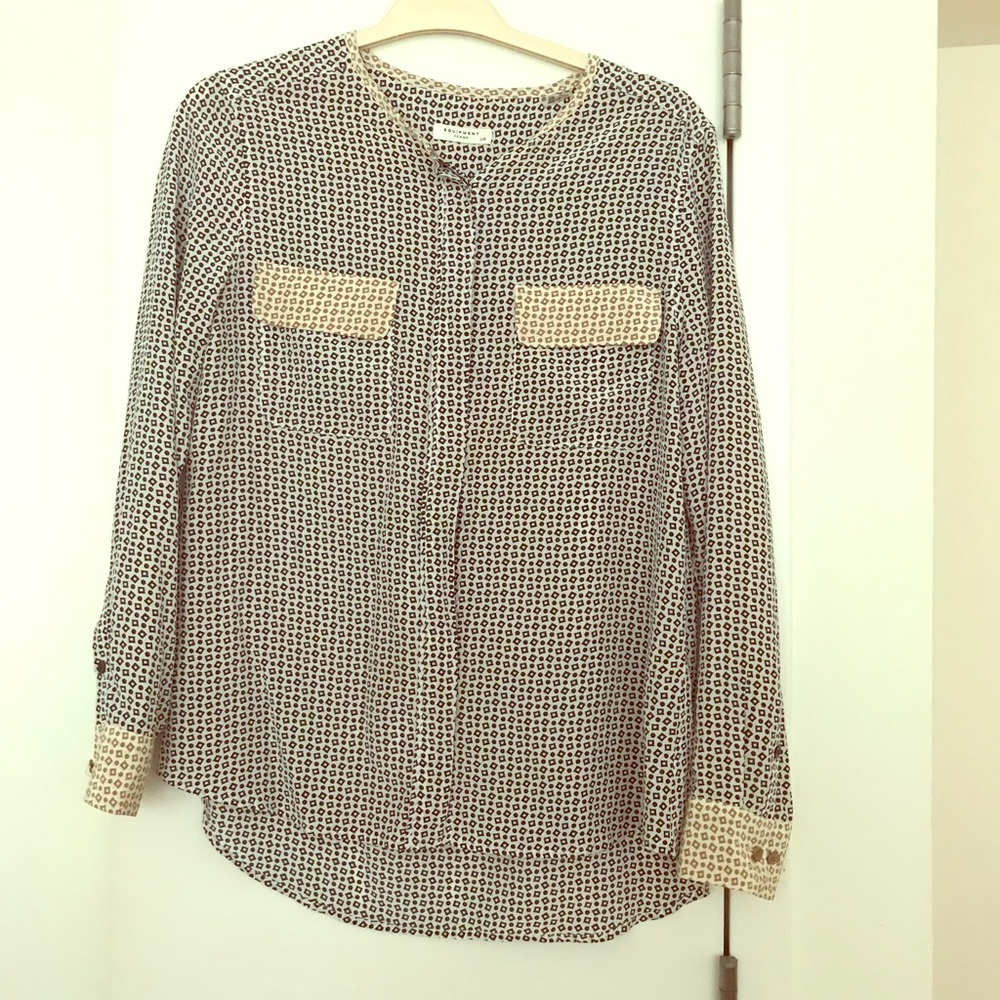 Beautiful silk equipment blouse